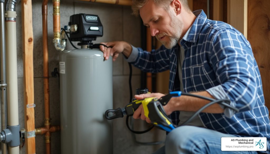 Water softener installation