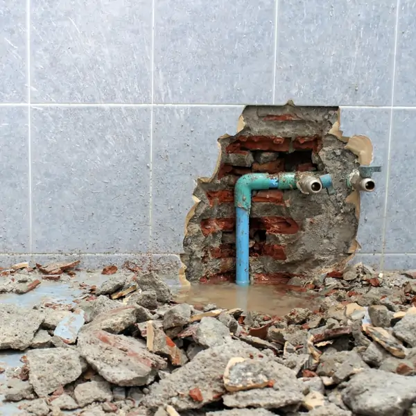 Pipe Leak behind wall